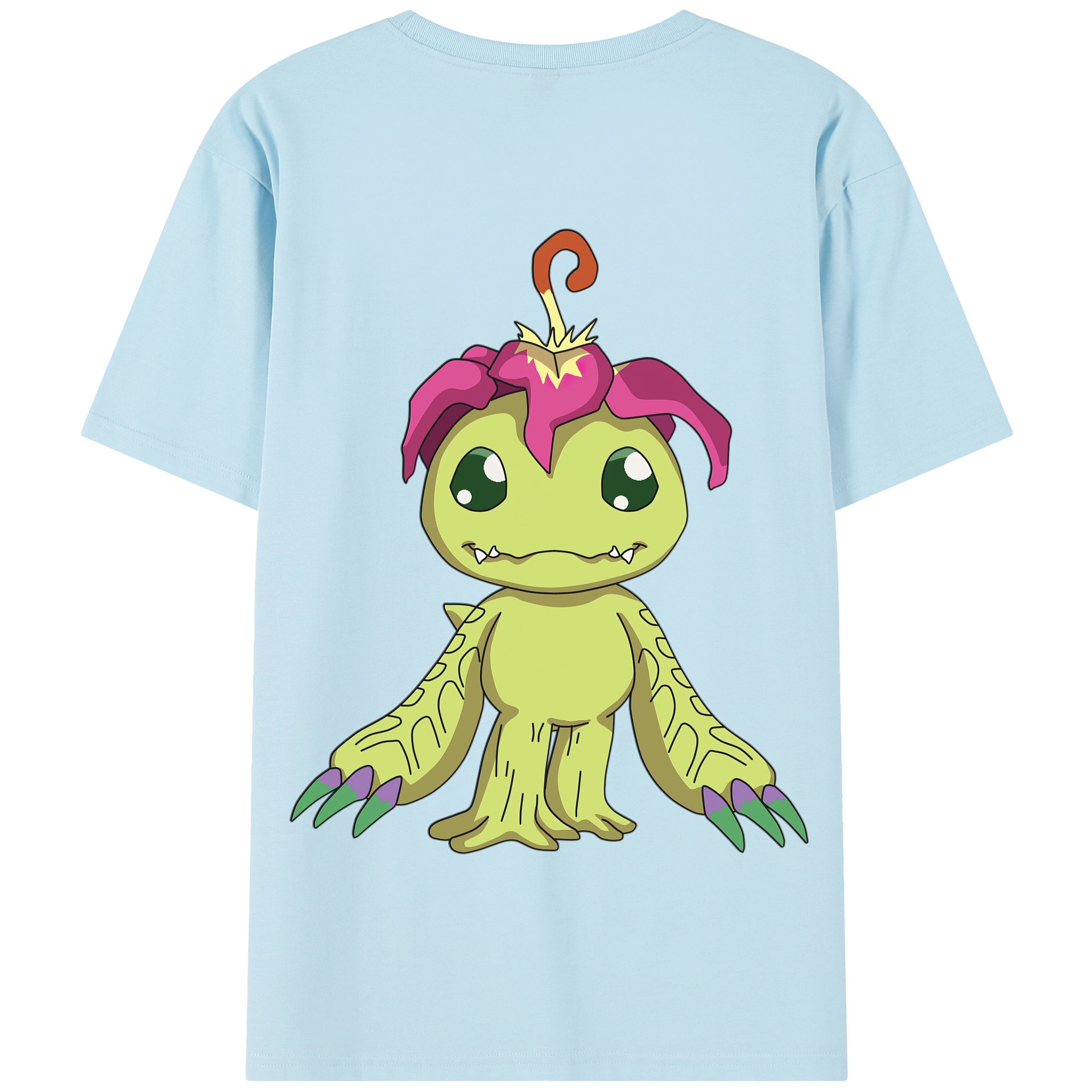 （画像用） Digimon デジタルモンスター/デジモン 綿100％半袖Tシャツ（背面プリント）